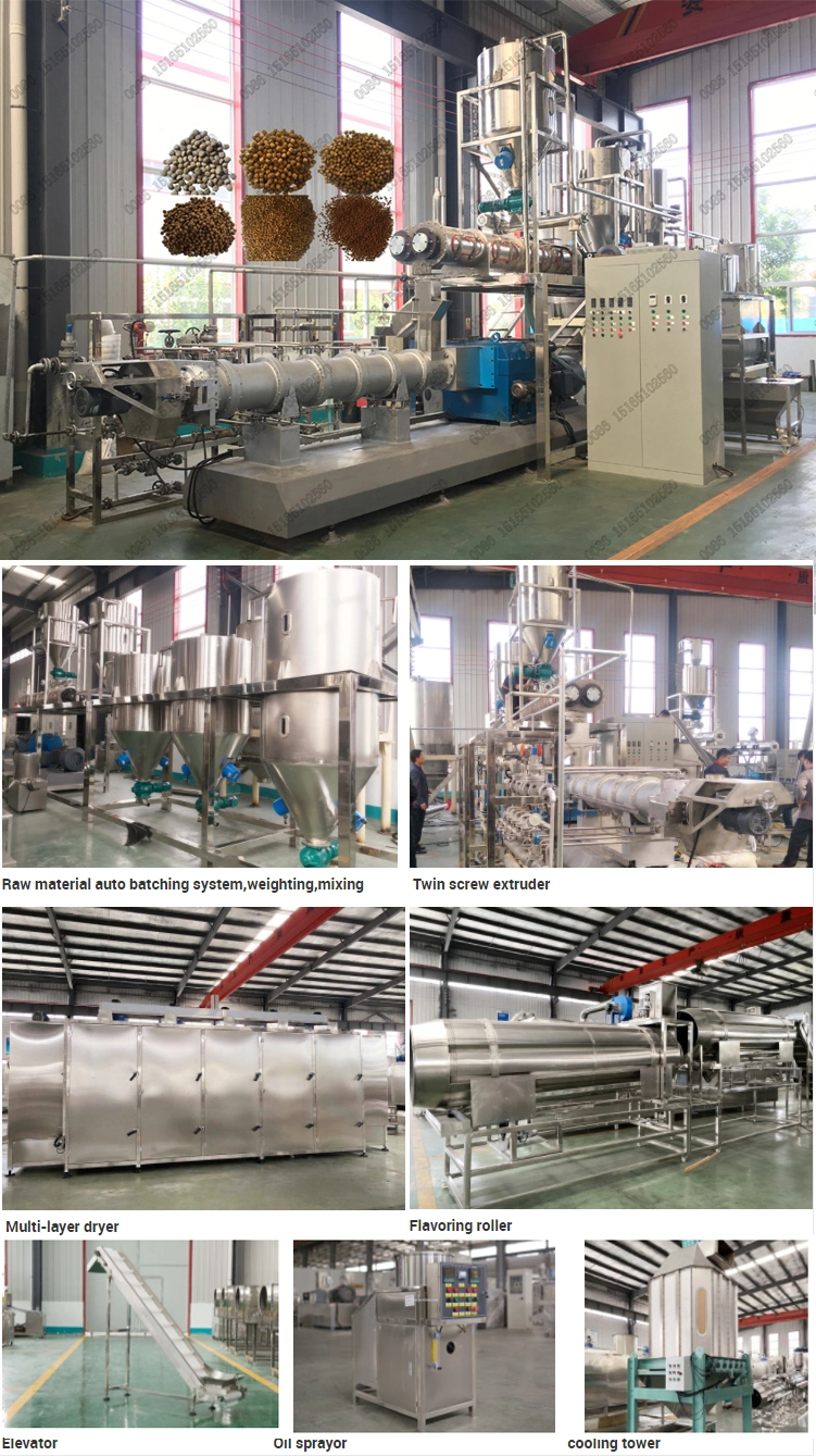 Floating Sinking Fish Feed Pellet Production Extruder Machinery Plant