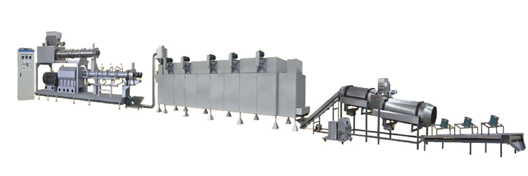 Extruded Dry Pet Dog Food Extruder Making Machine Cat Animal Fish Feed Processing Line Plant