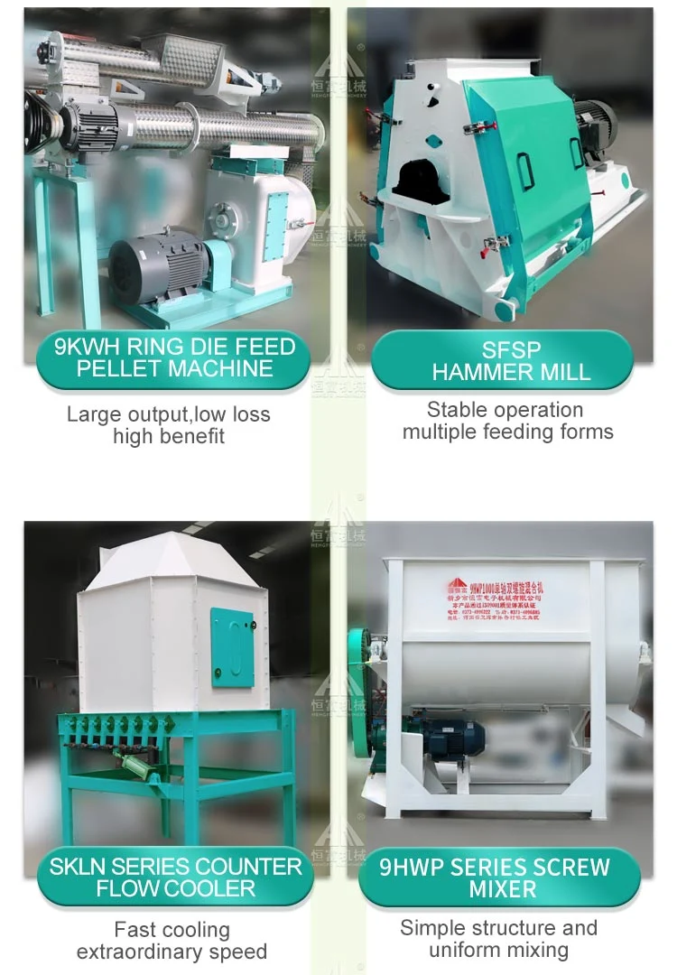 Animal/Poultry/Cattle/Rabbit Feed Pelleting Machinery Pellet Mill Plant